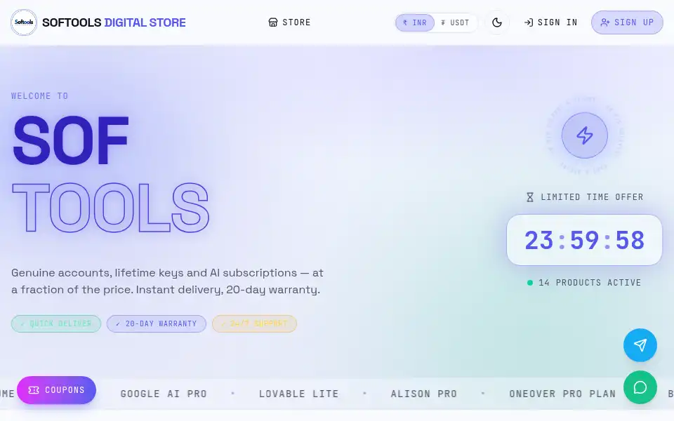 Screenshot of softools.in