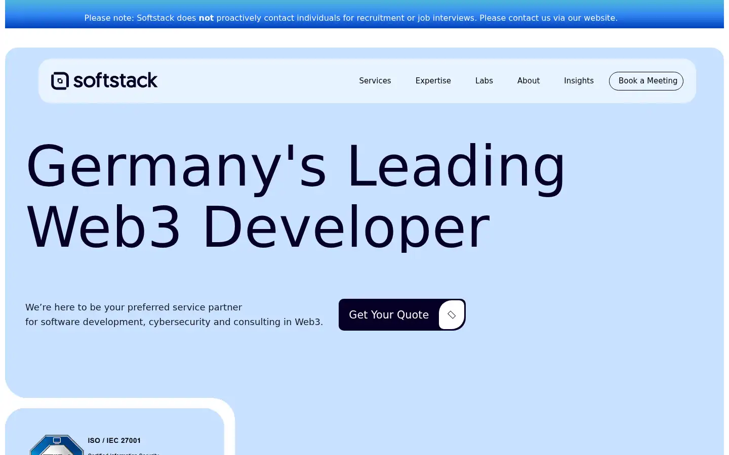 Screenshot of softstack.io