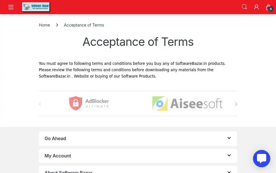 Screenshot of softwarebazar.in