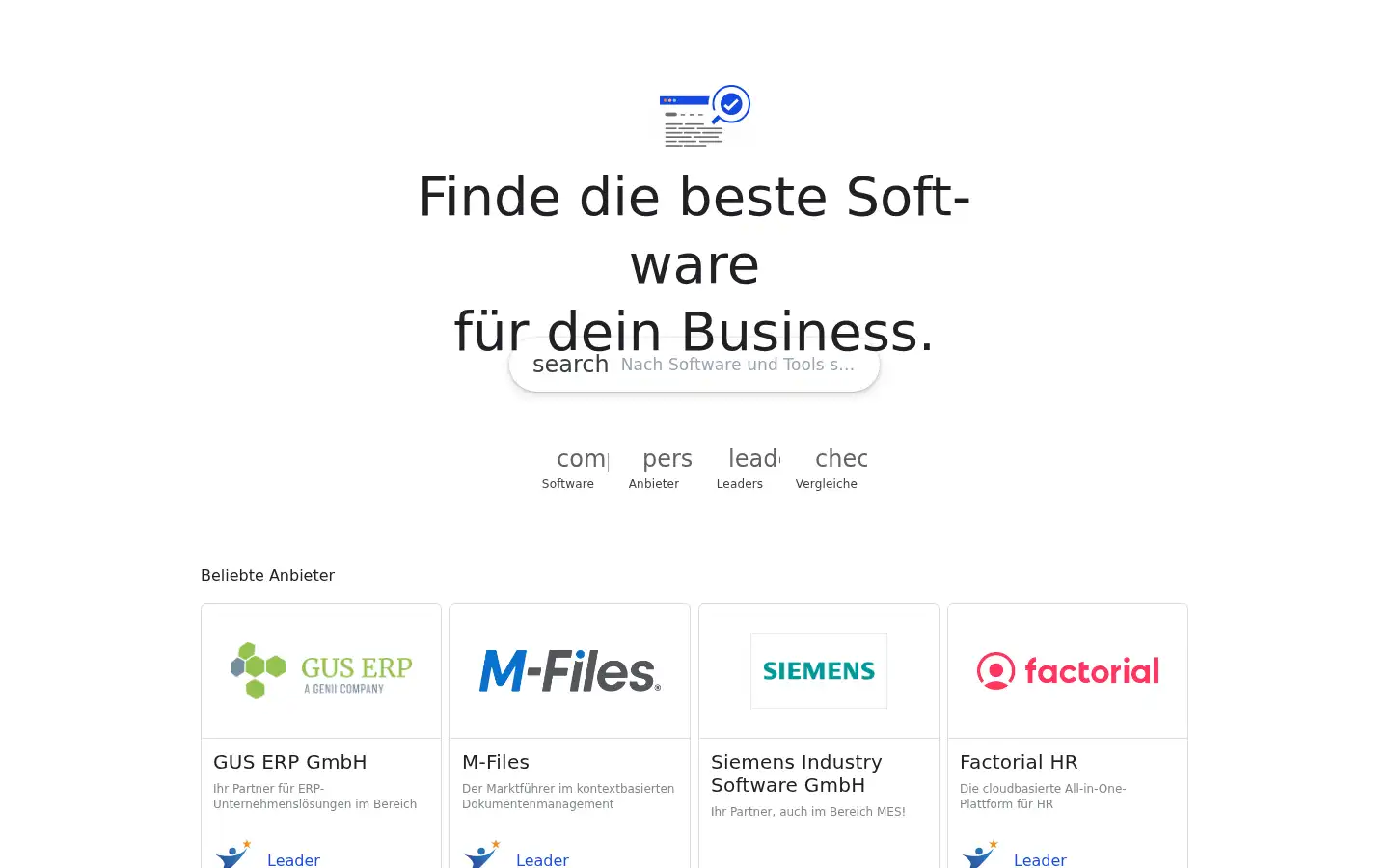 Screenshot of softwarecheck.de