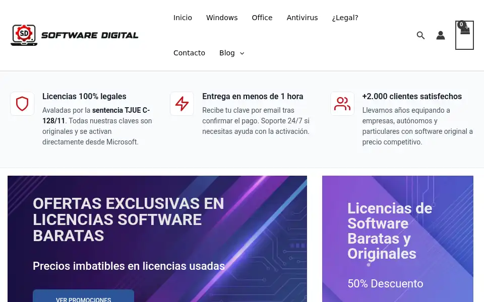 Screenshot of softwaredigital.es