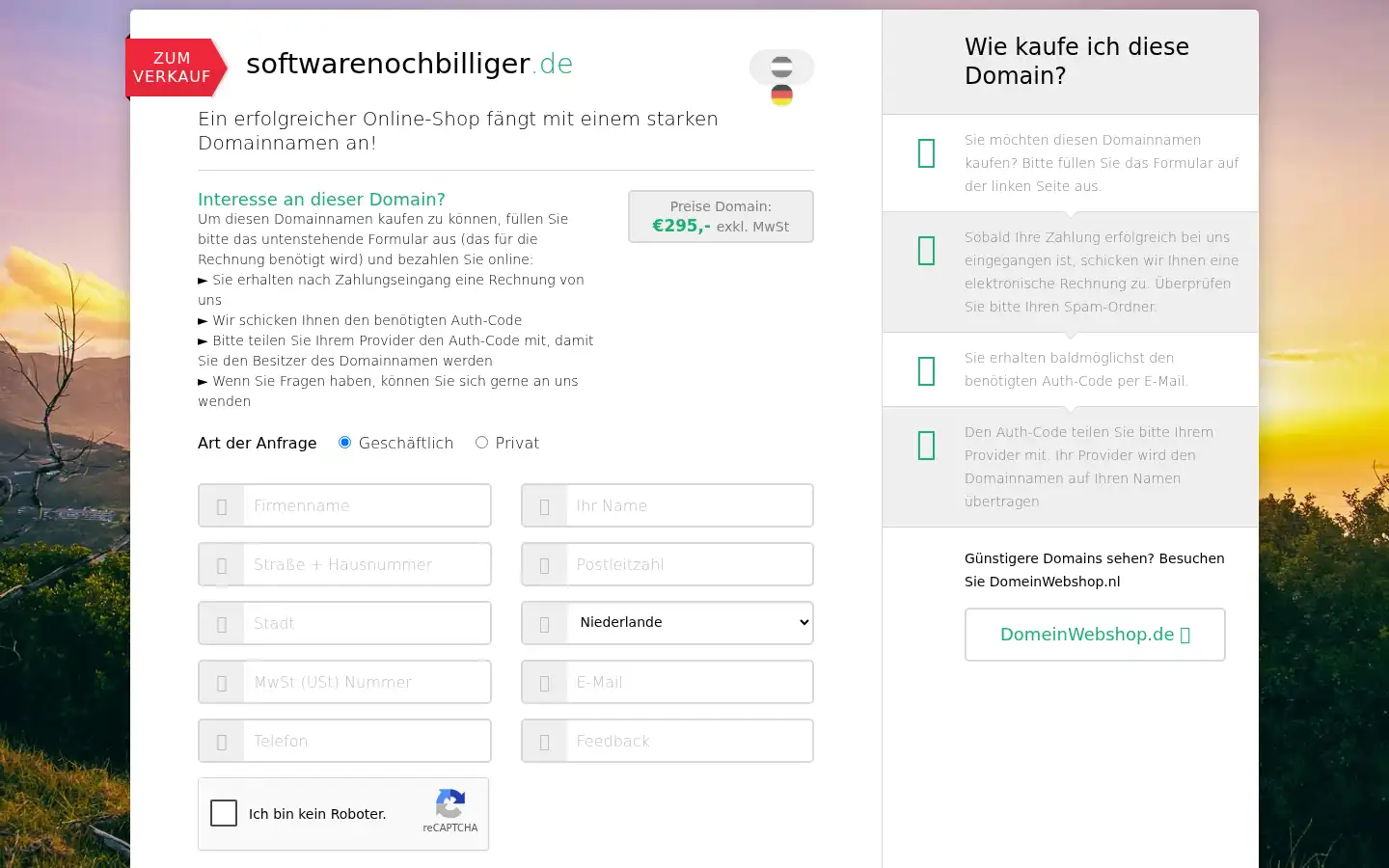 Screenshot of softwarenochbilliger.de