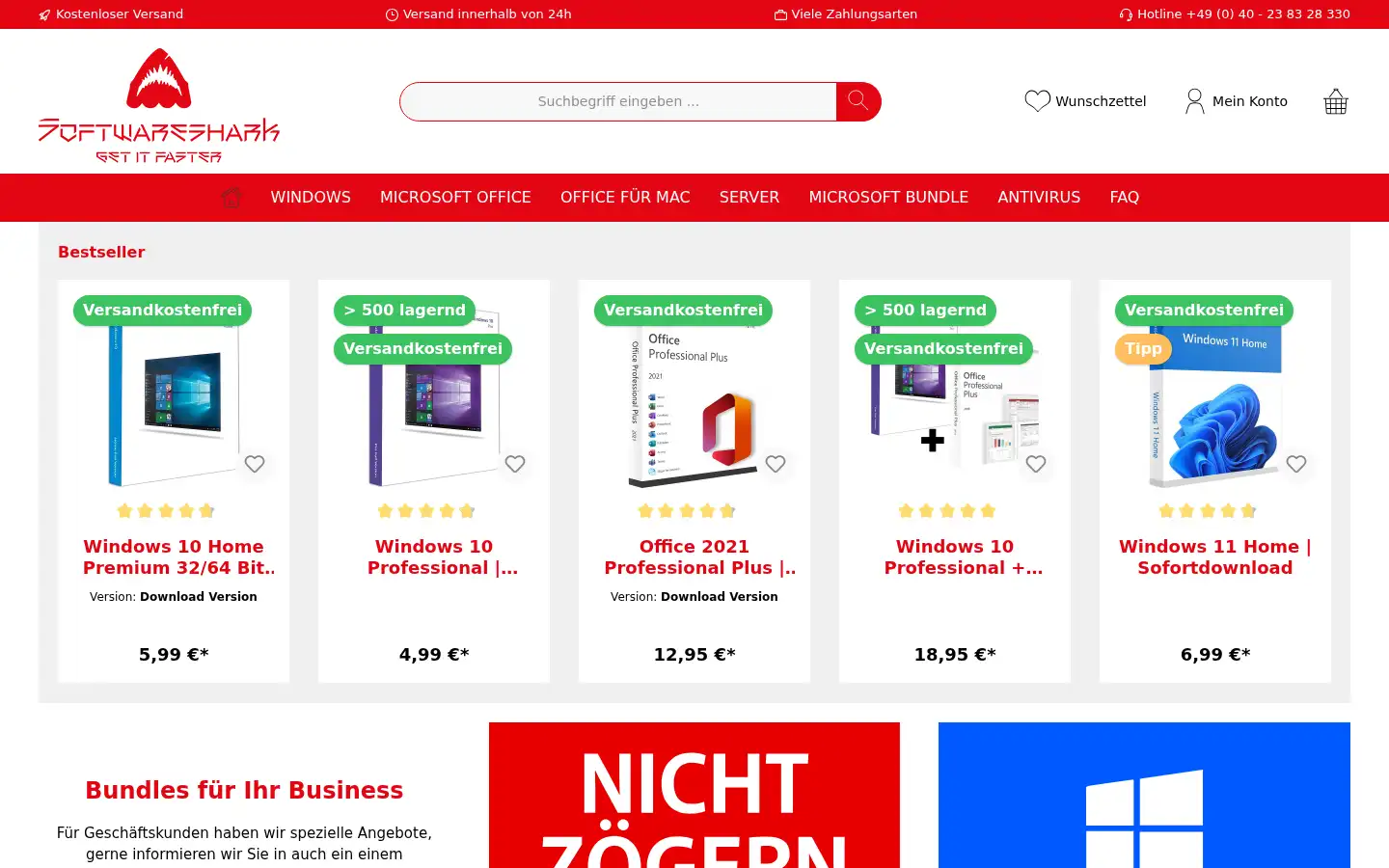 Screenshot of softwareshark.de