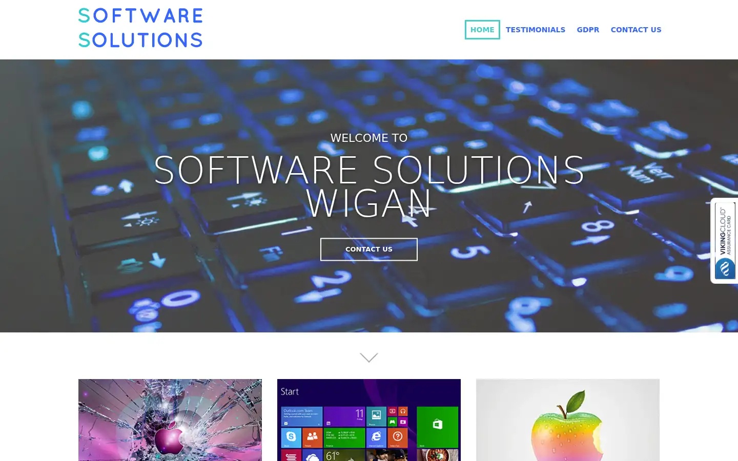Screenshot of softwaresolutionswigan.co.uk