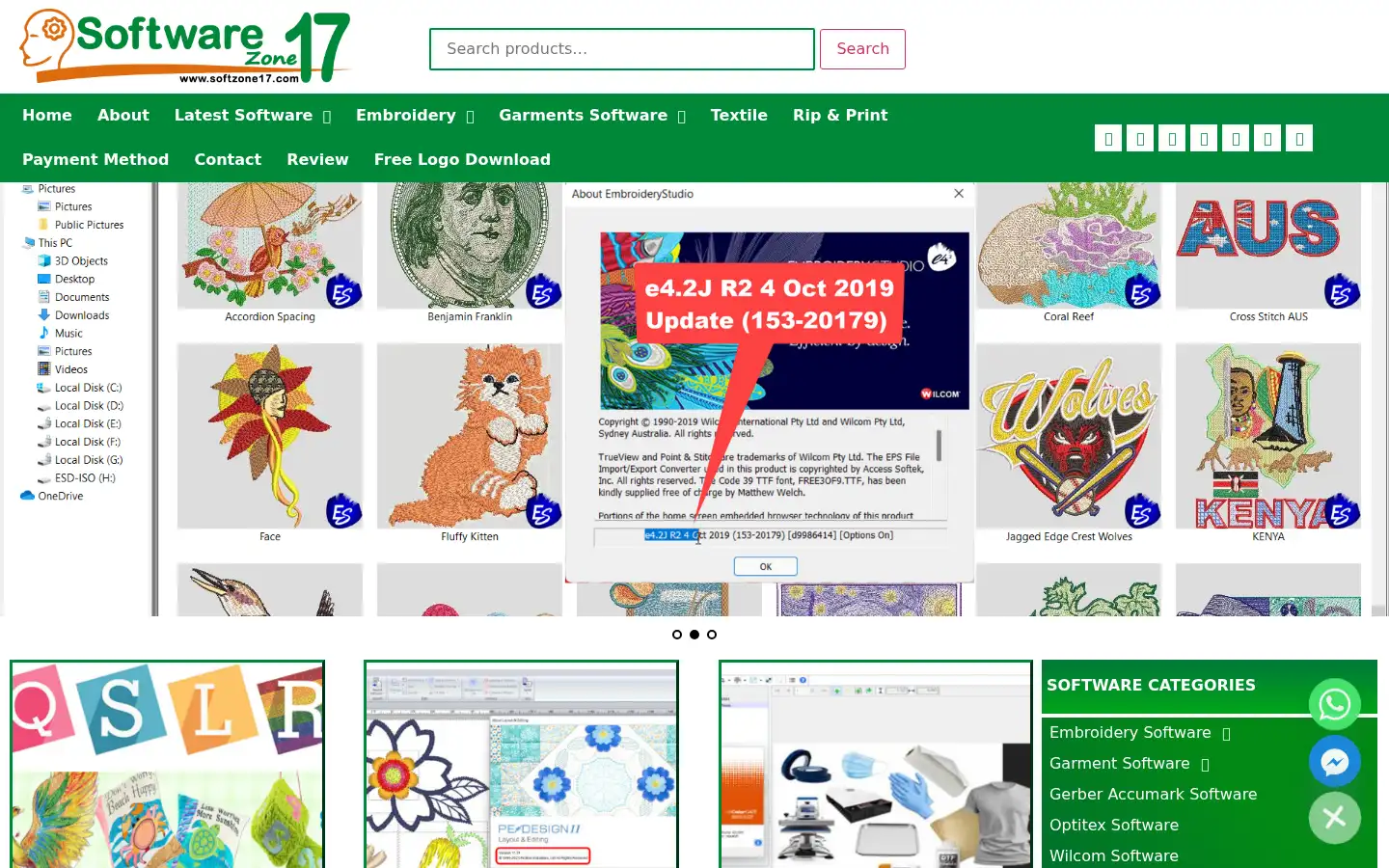 Screenshot of softzone17.com