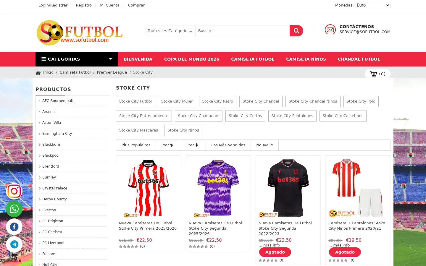 Screenshot of sofutbol.com