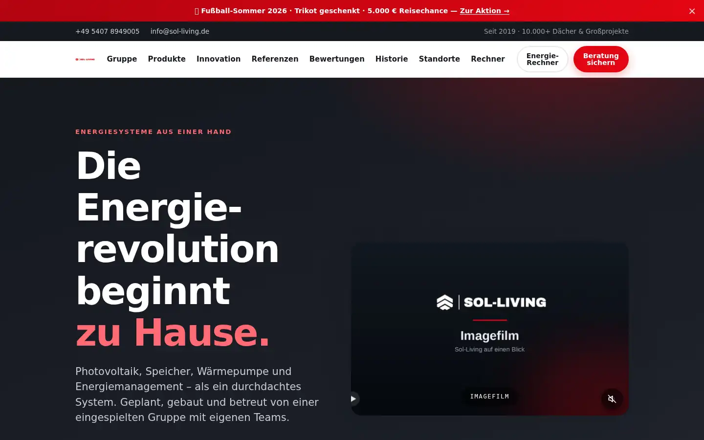 Screenshot of sol-living.de