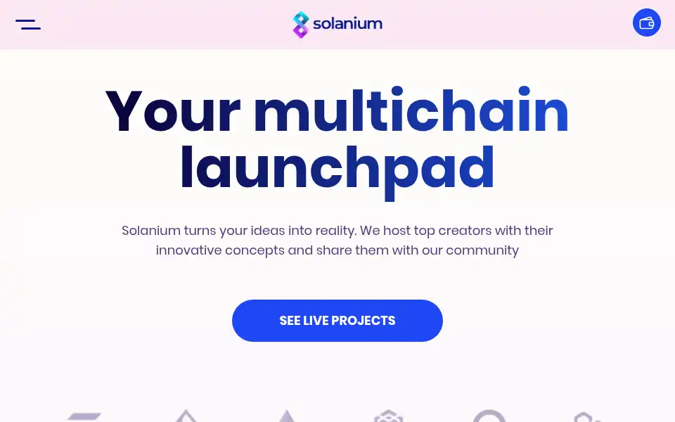 Screenshot of solanium.io