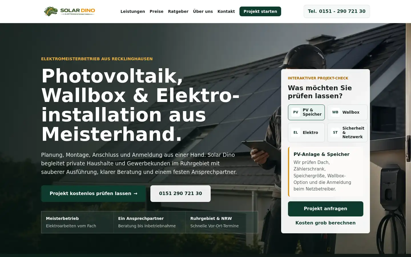 Screenshot of solar-dino.de