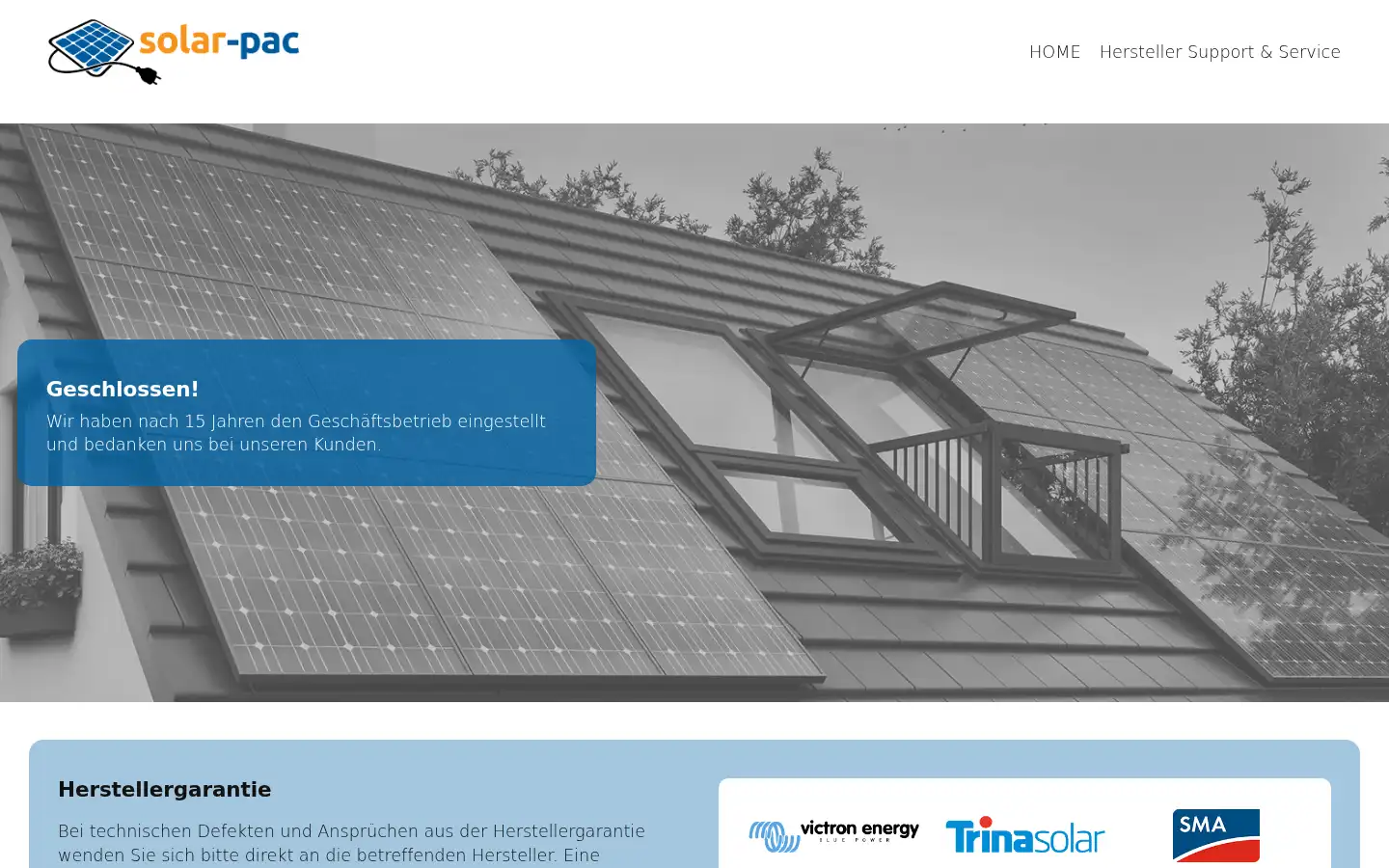 Screenshot of solar-pac.de