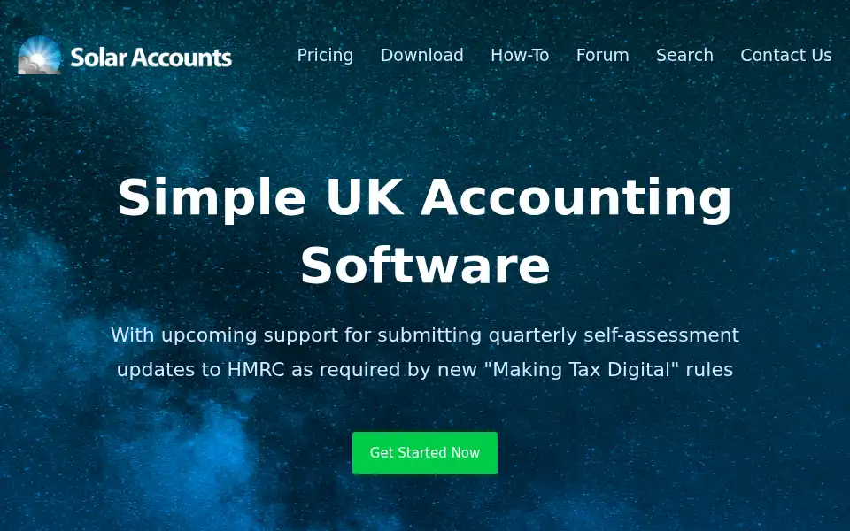 Screenshot of solaraccounts.co.uk