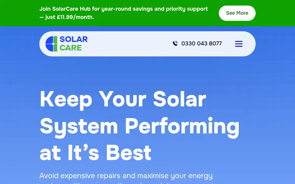 Screenshot of solarcare.ai