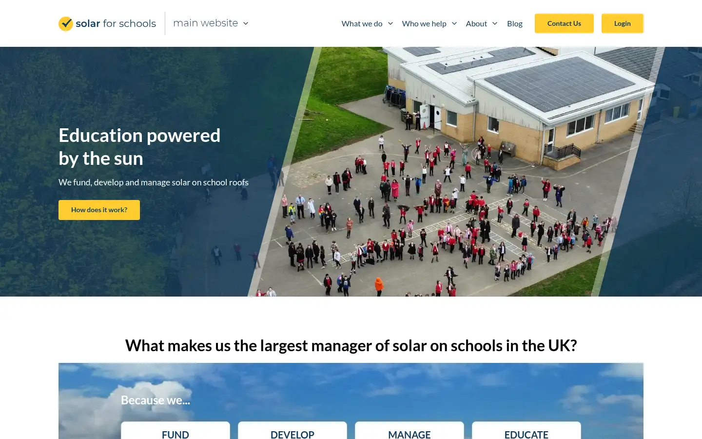 Screenshot of solarforschools.co.uk