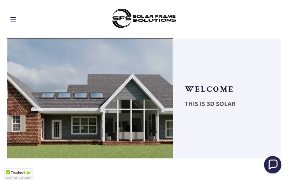 Screenshot of solarframesolutions.com