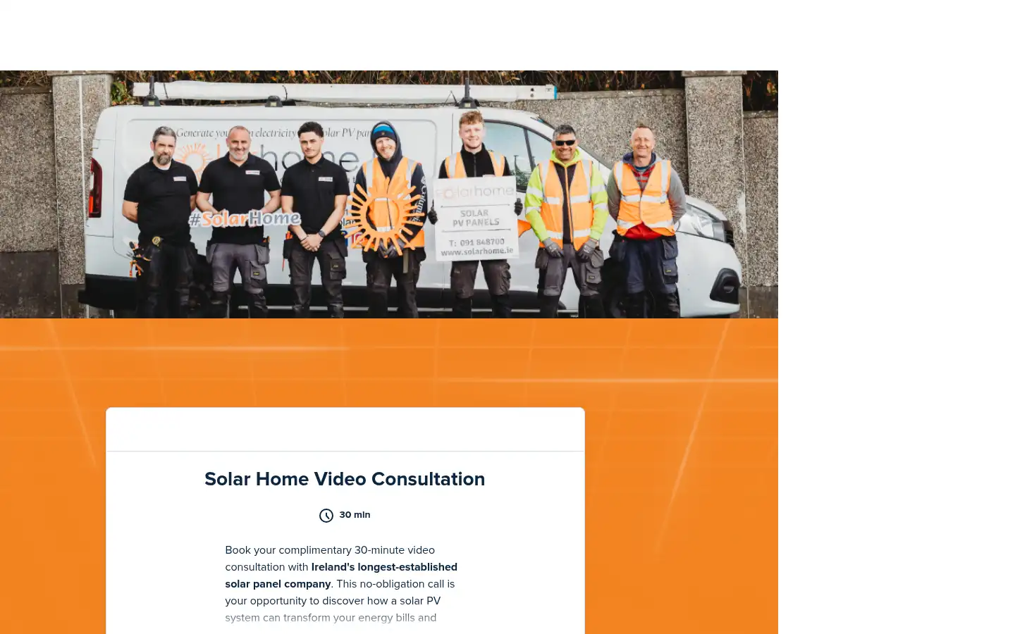 Screenshot of solarhome.ie