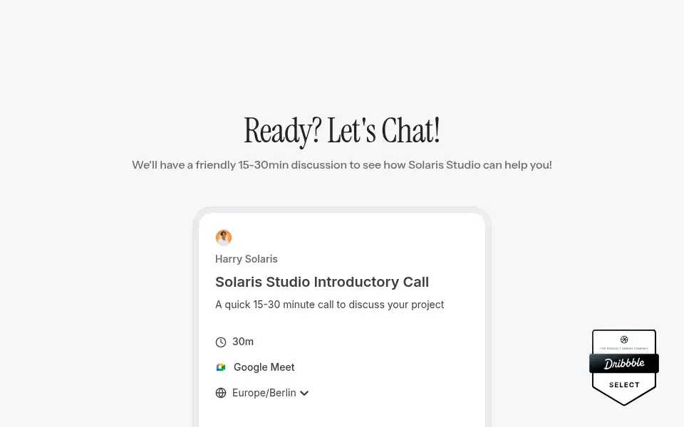 Screenshot of solaris-design.studio