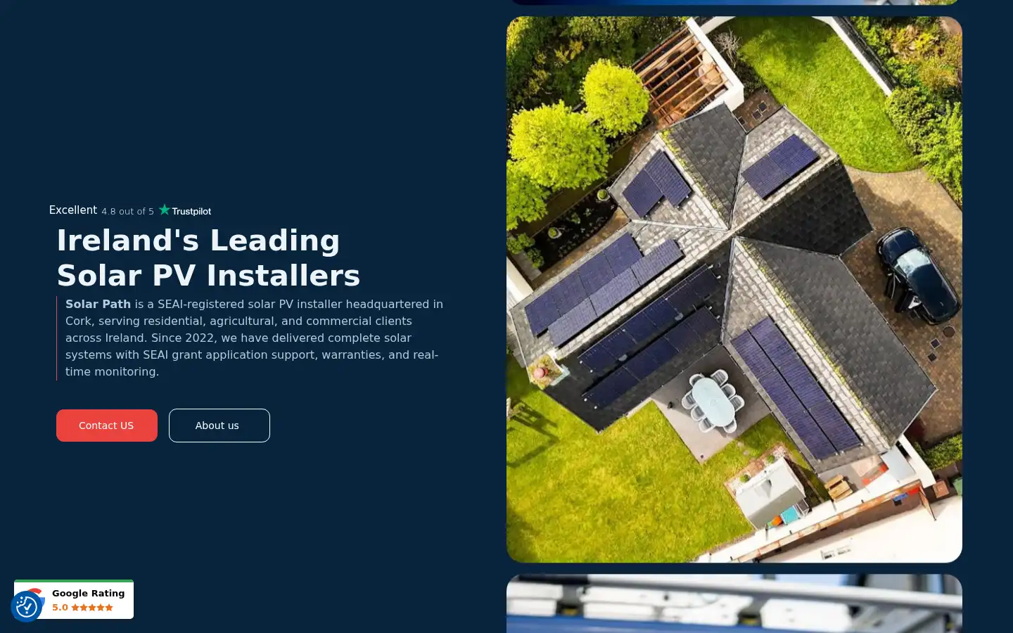 Screenshot of solarpath.ie