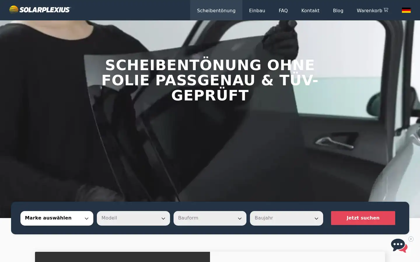 Screenshot of solarplexius.de