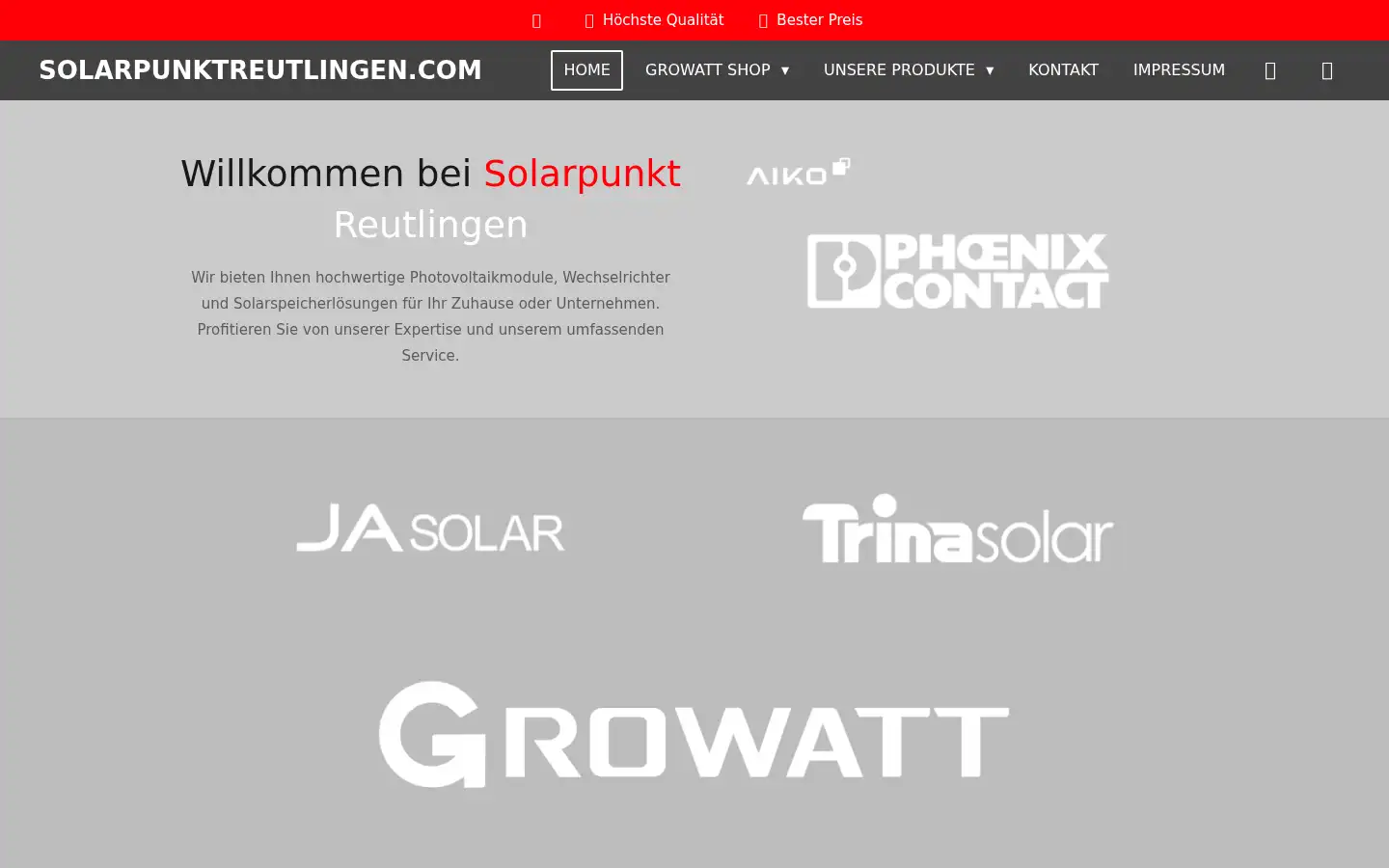 Screenshot of solarpunktreutlingen.com