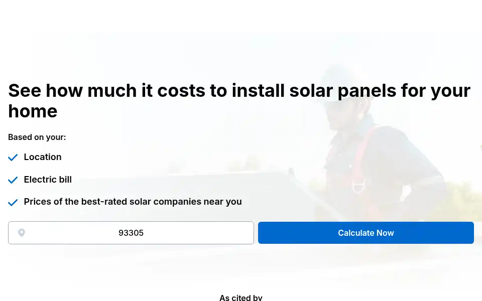 Screenshot of solarreviews.com