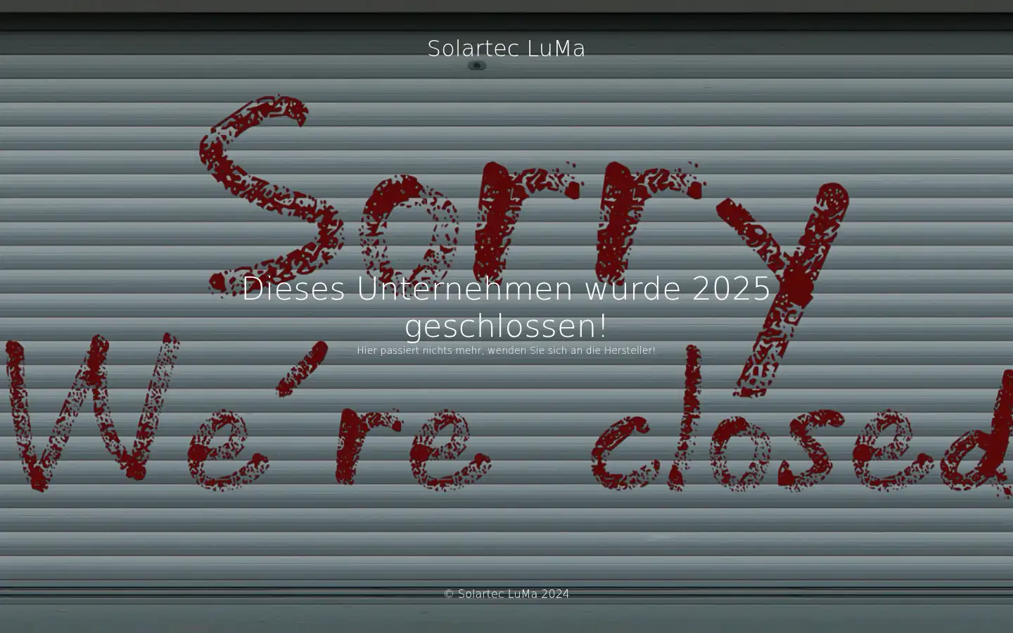 Screenshot of solartec-luma.de