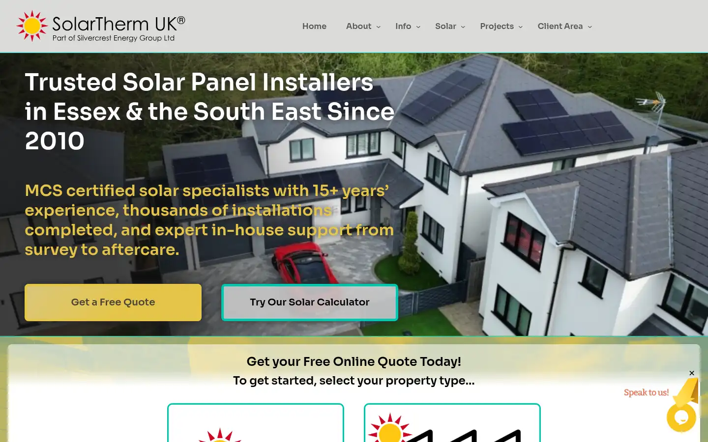 Screenshot of solarthermuk.co.uk