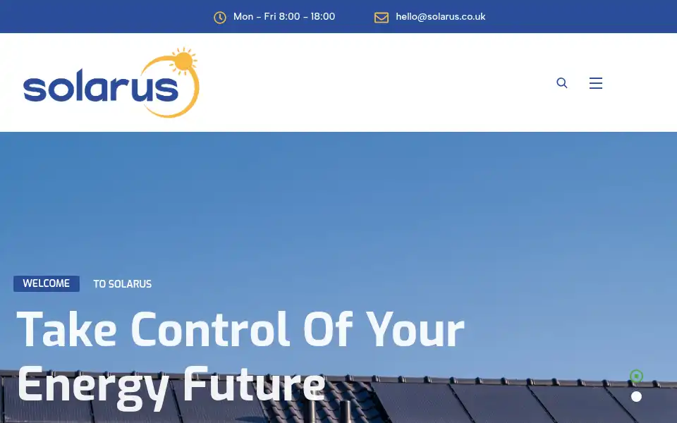 Screenshot of solarus.co.uk