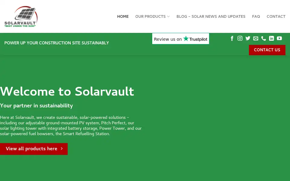 Screenshot of solarvault.uk