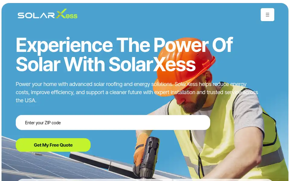 Screenshot of solarxess.com