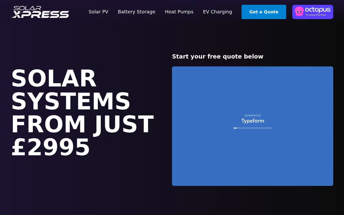 Screenshot of solarxpress.co.uk