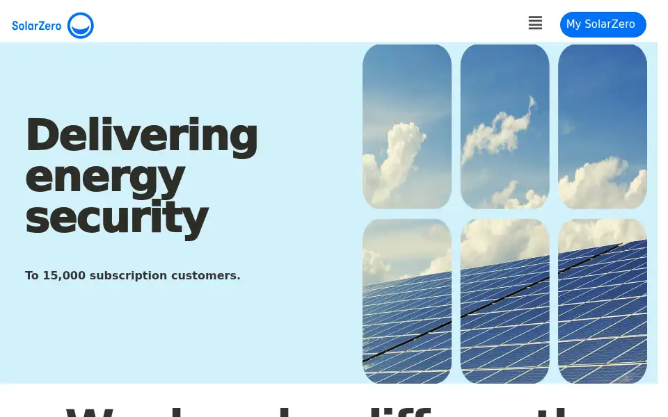 Screenshot of solarzero.co.nz