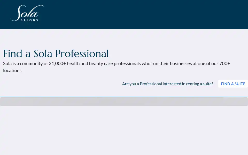 Screenshot of solasalonstudios.com