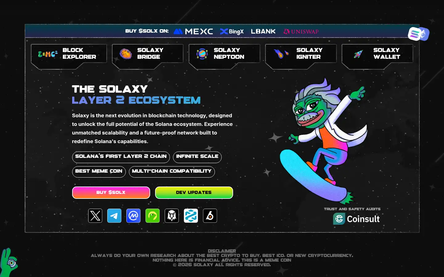 Screenshot of solaxy.io