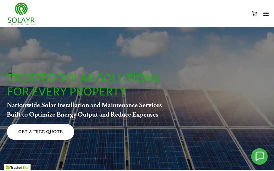 Screenshot of solayr.co.uk