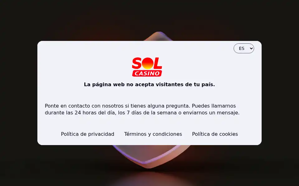 Screenshot of solcasino.com