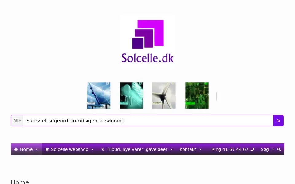 Screenshot of solcelle.dk