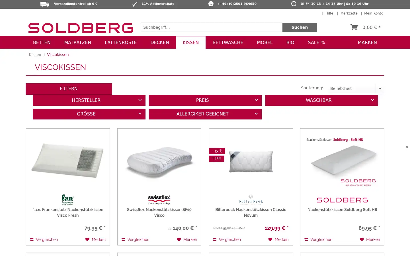 Screenshot of soldberg.de