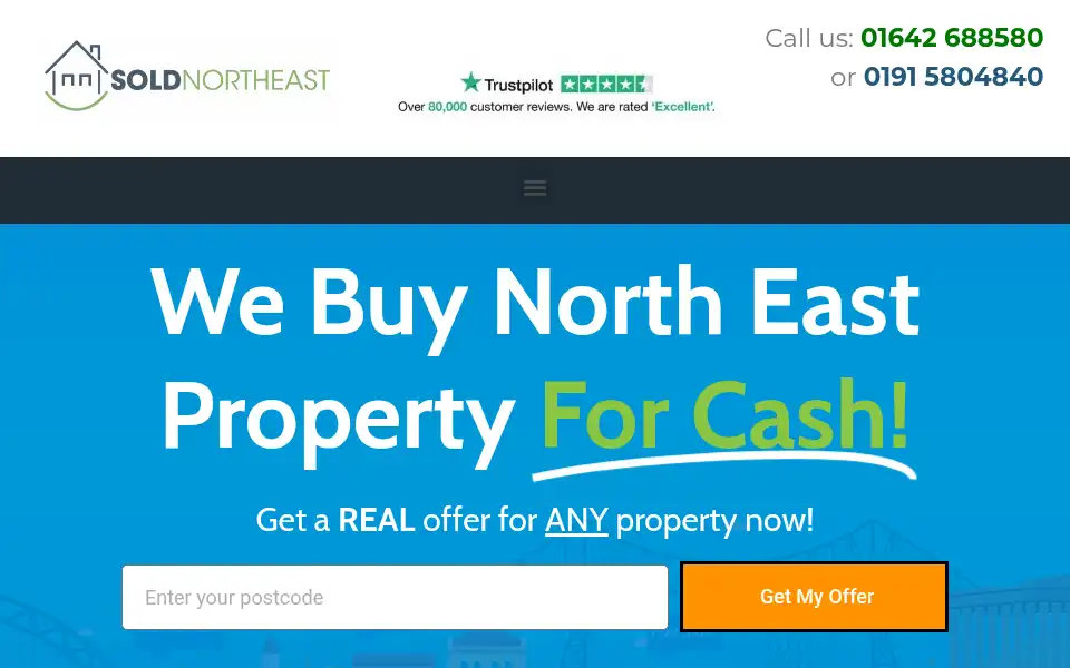 Screenshot of soldnortheast.co.uk