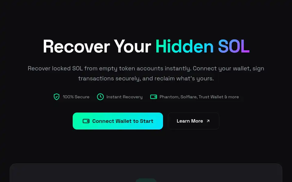 Screenshot of solduster.com