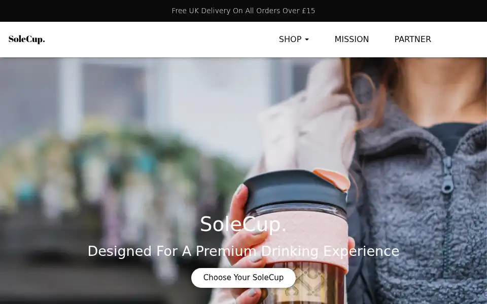 Screenshot of solecup.com