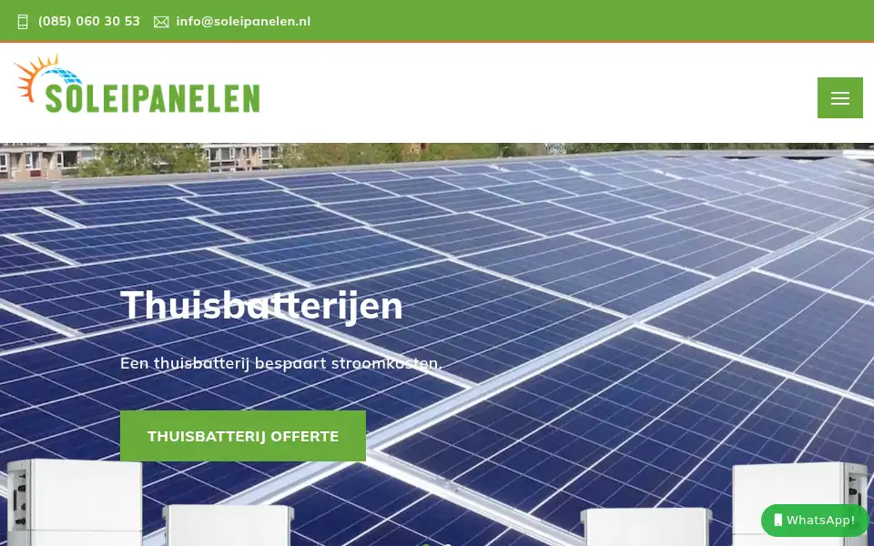Screenshot of soleipanelen.nl