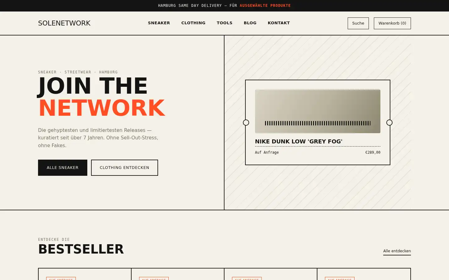 Screenshot of solenetwork.net