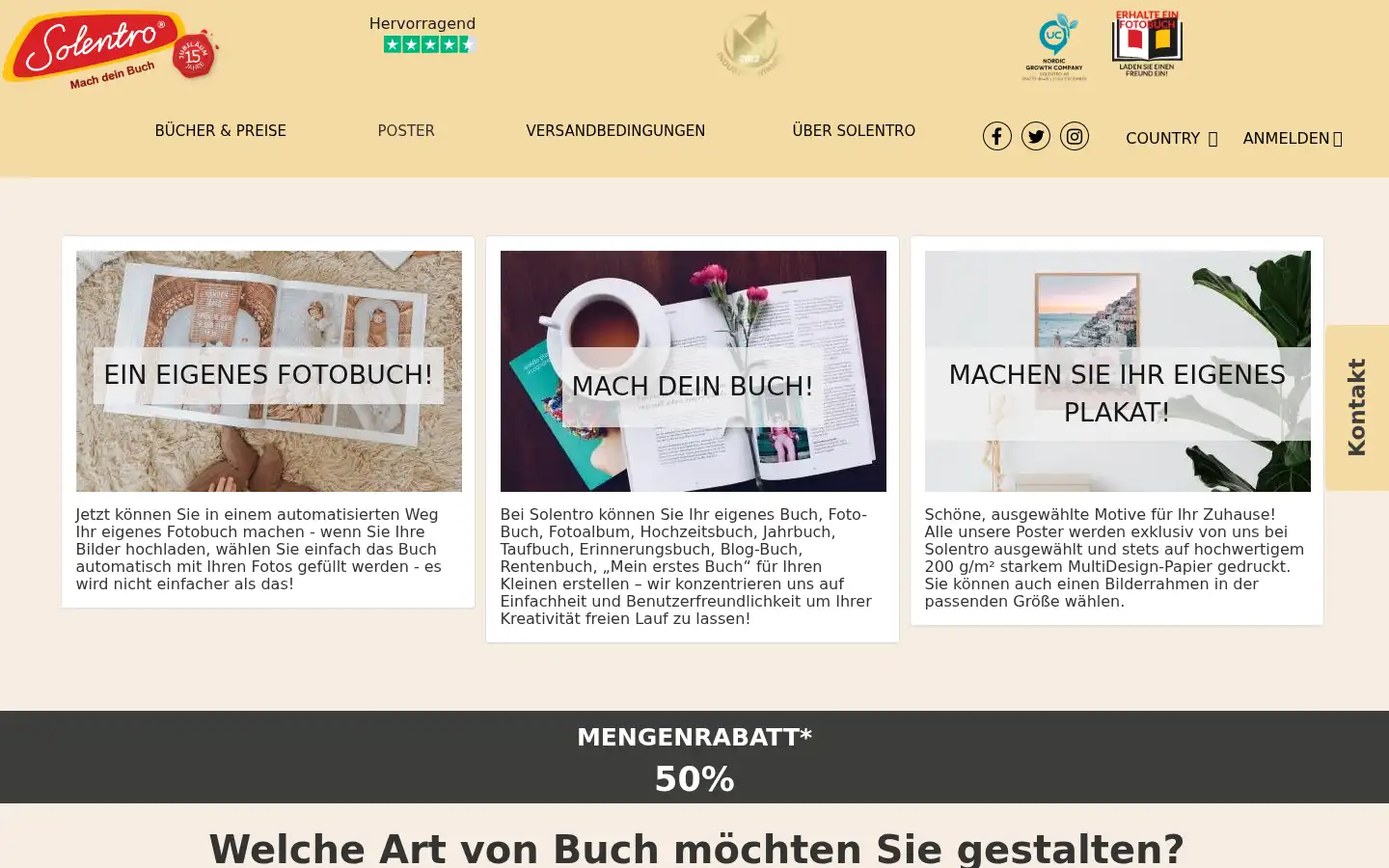Screenshot of solentro.de
