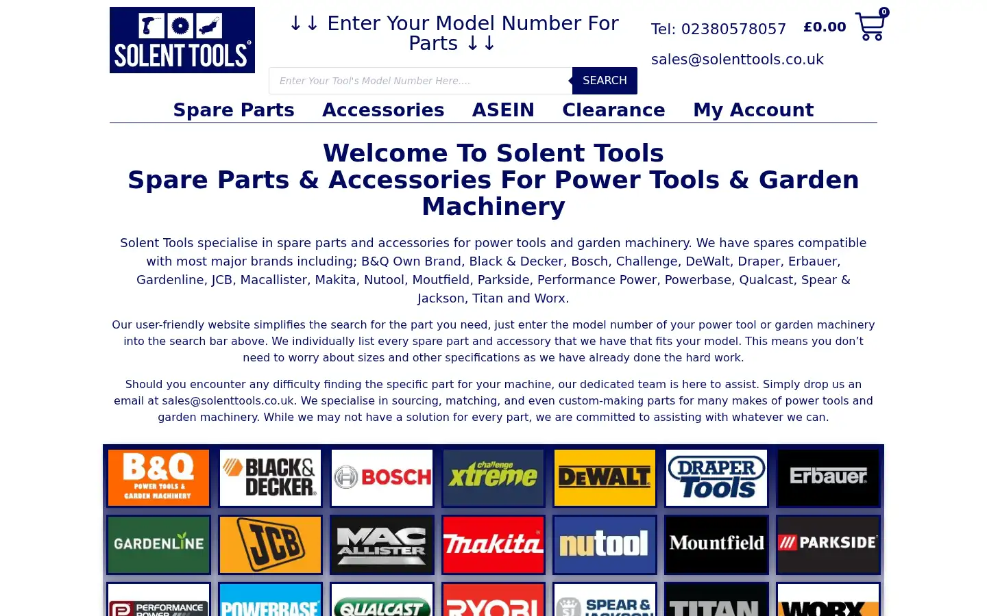 Screenshot of solenttools.co.uk
