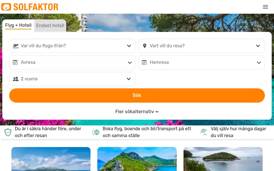 Screenshot of solfaktor.se