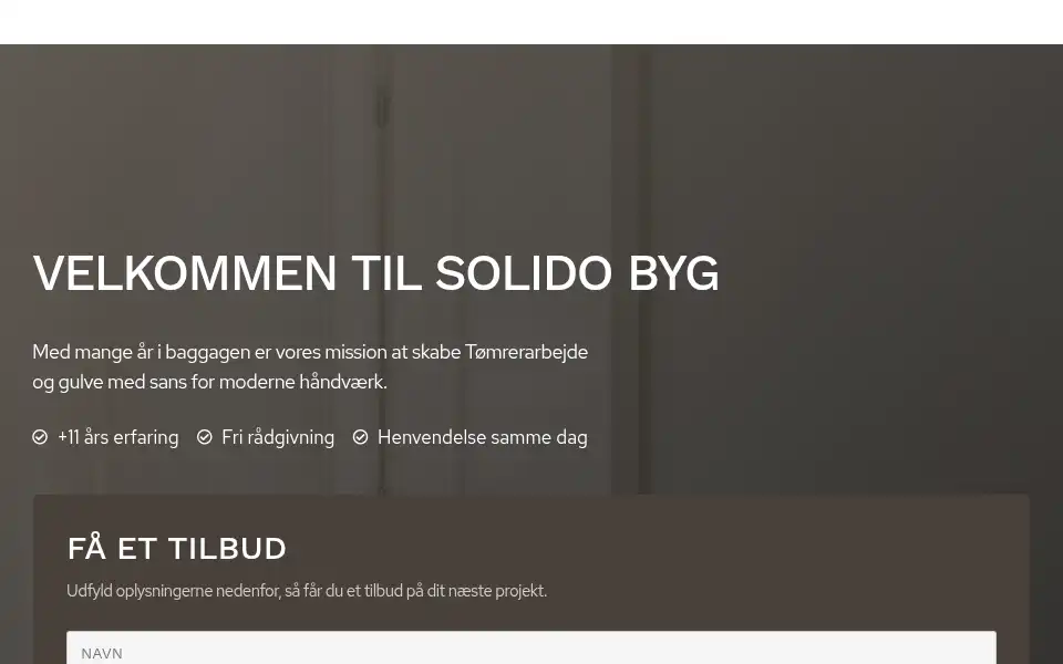 Screenshot of solidobyg.dk