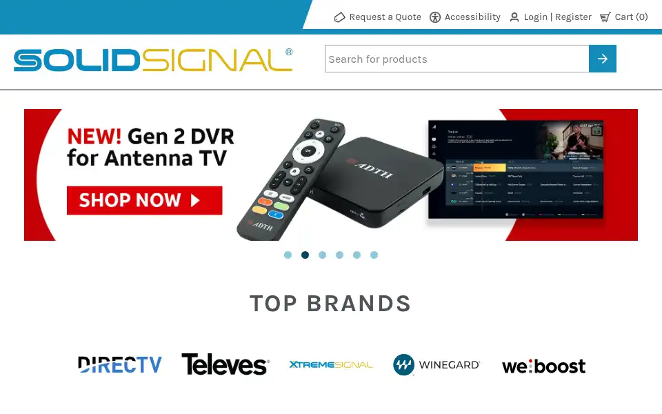 Screenshot of solidsignal.com