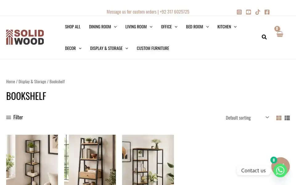 Screenshot of solidwood.pk