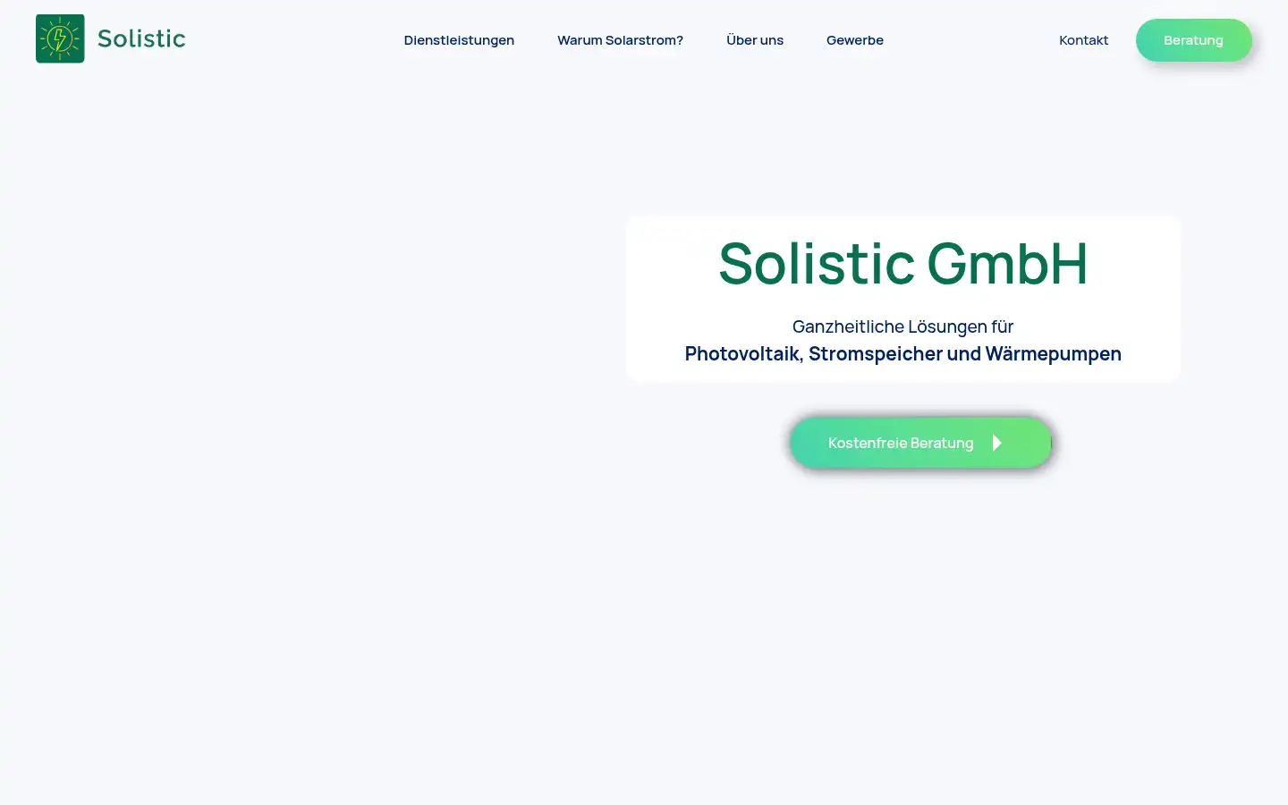 Screenshot of solistic-solar.de