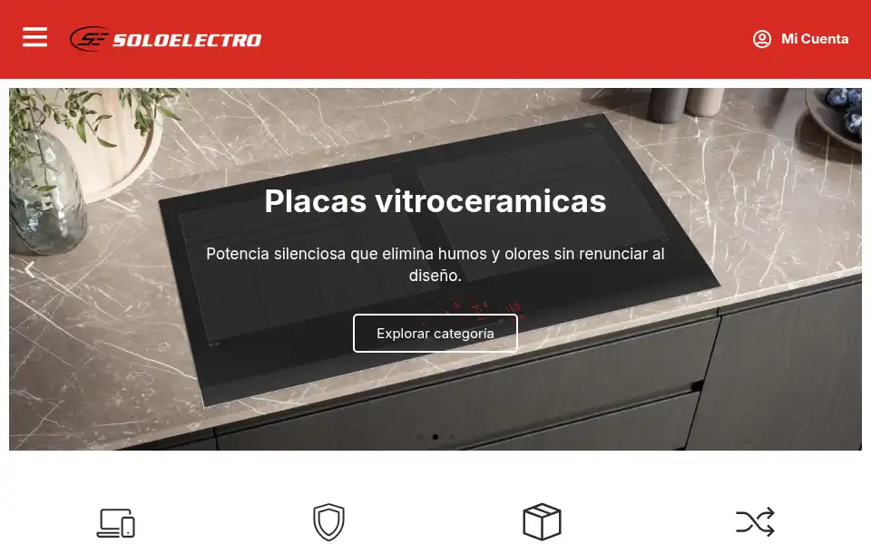 Screenshot of soloelectro.es